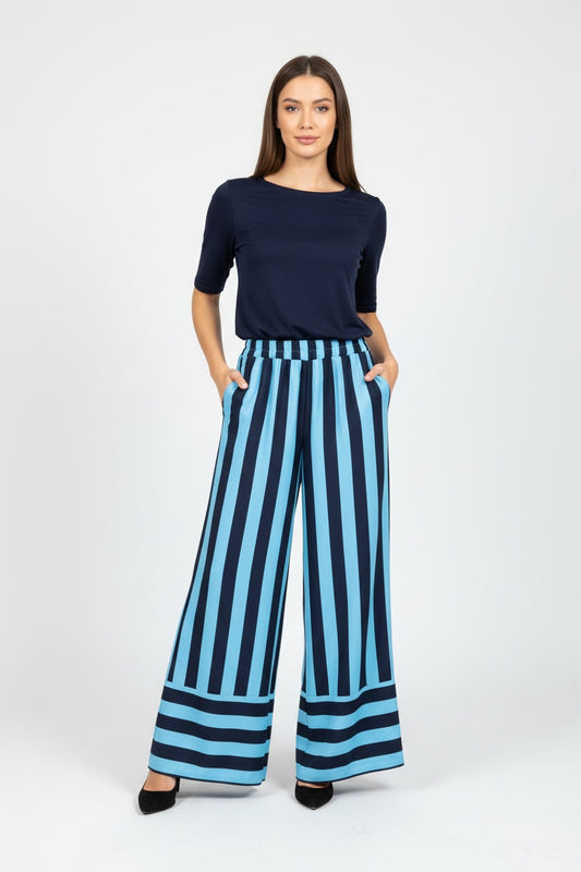 PANTALÓN RAYAS-AZUL
