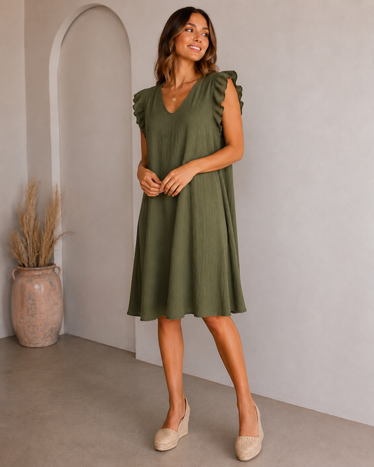 VESTIDO BASIC-KHAKI
