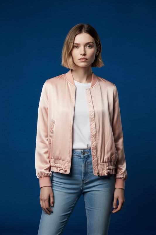 BOMBER SATINADA-ROSA
