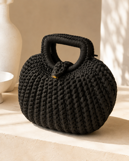 BOLSO TRENZADO NOIR