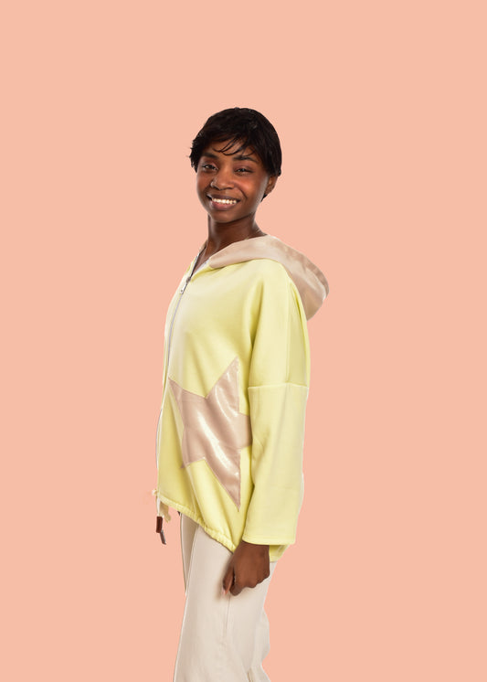 CHAQUETA AMARILLA ALGODÓN ESTRELLA+ ENVIO GRATIS