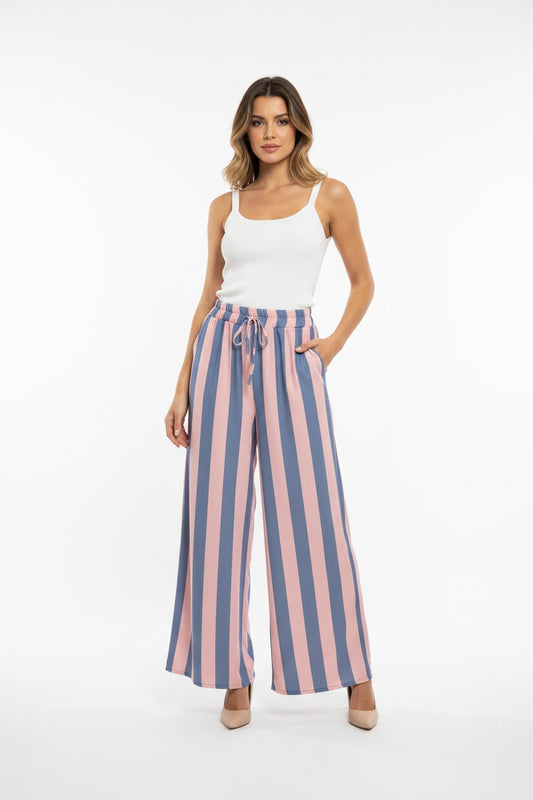 PANTALÓN RAYAS-ROSA