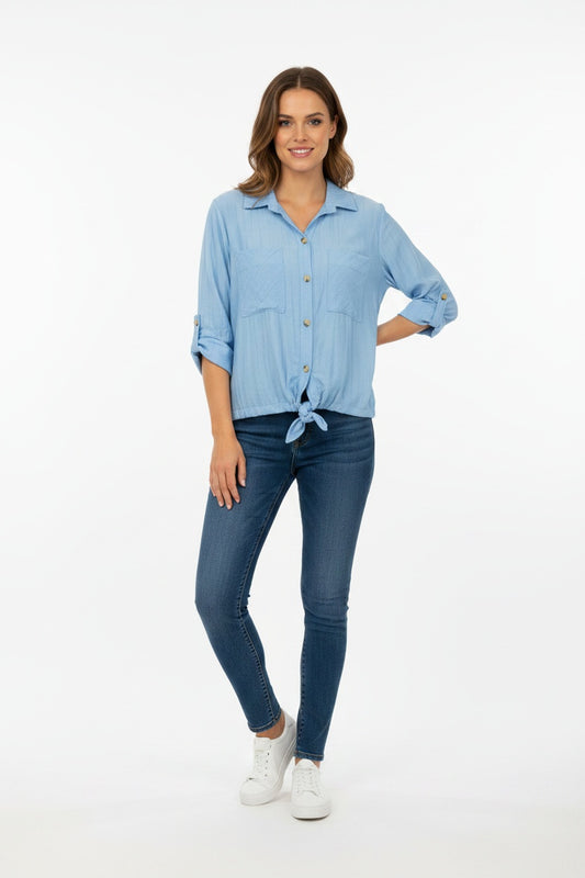 BLUSA BOT-AZUL