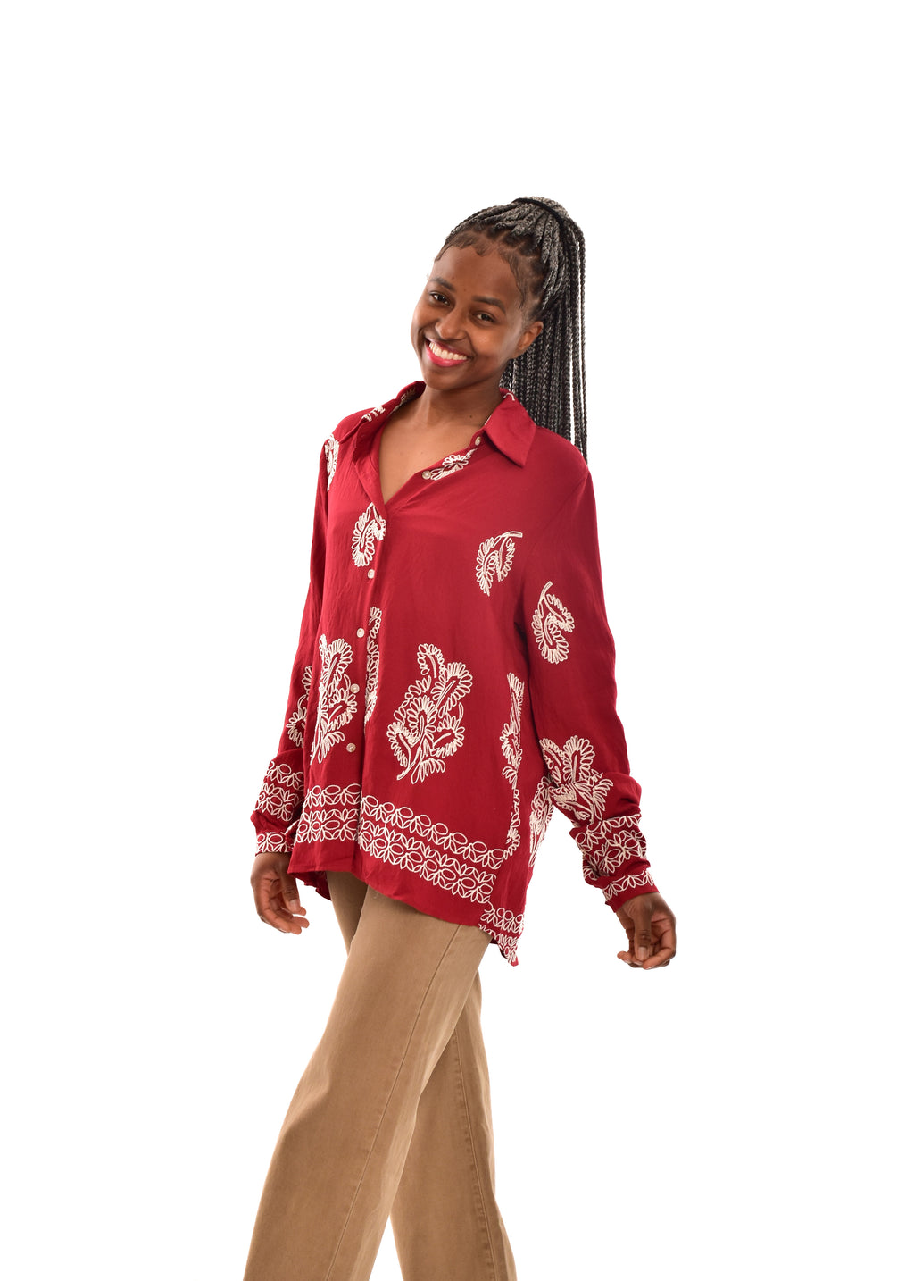 BLUSA GRANATE