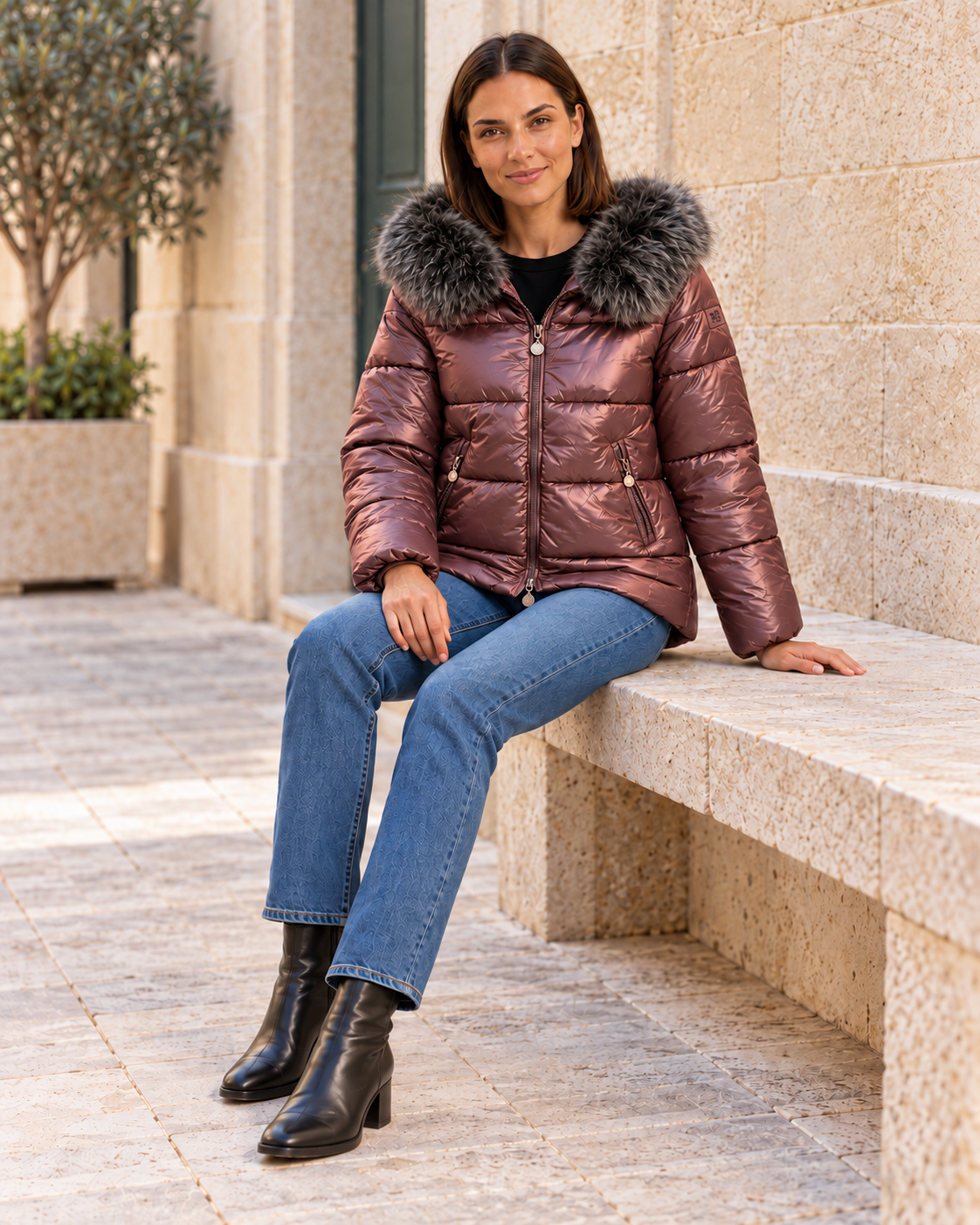 CAZADORA PIUNA-MORADA