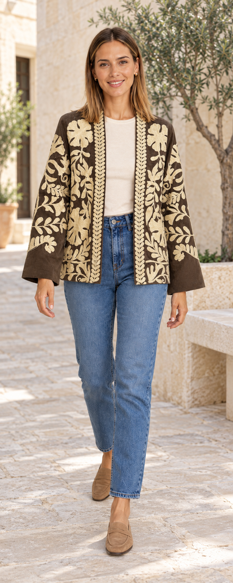CHAQUETA PANA-MARRÓN