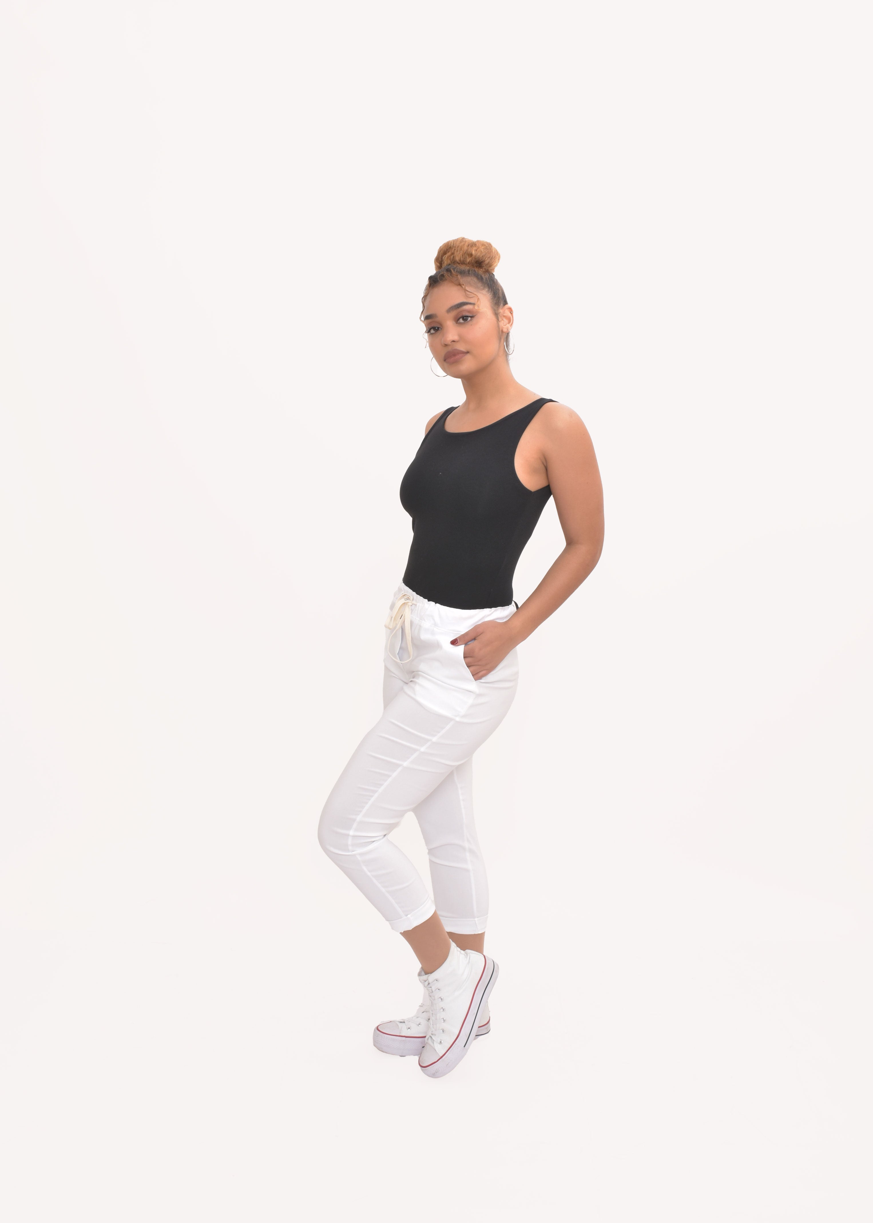 PANTALÓN SPORTY  BLANCO