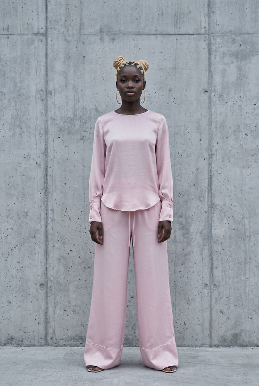 CONJUNTO SATINADO- ROSA