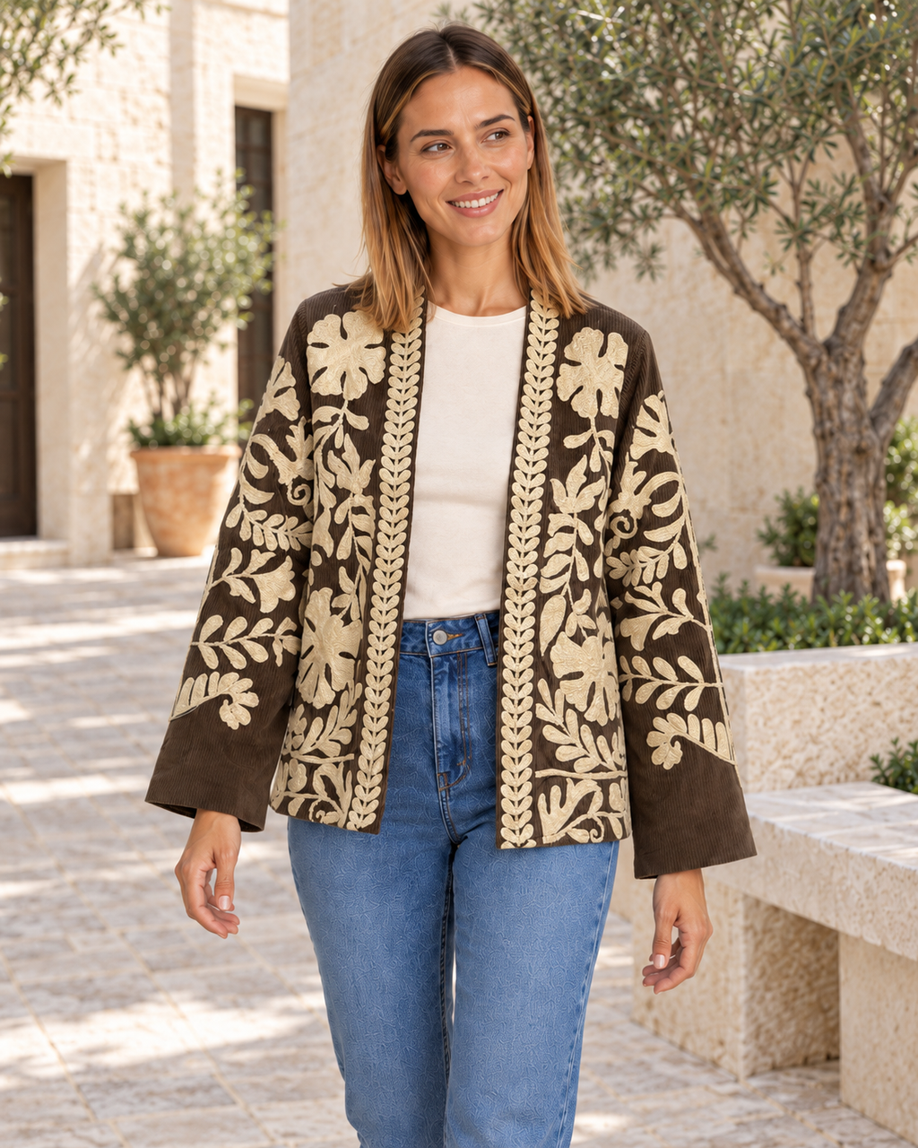 CHAQUETA PANA-MARRÓN