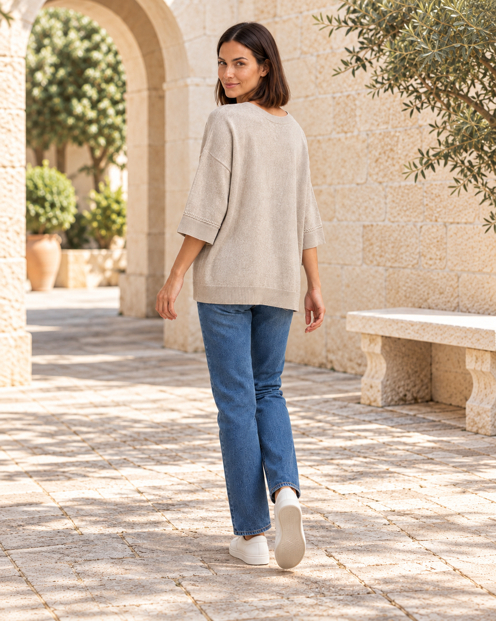 JERSEY BASIC PICO-BEIGE