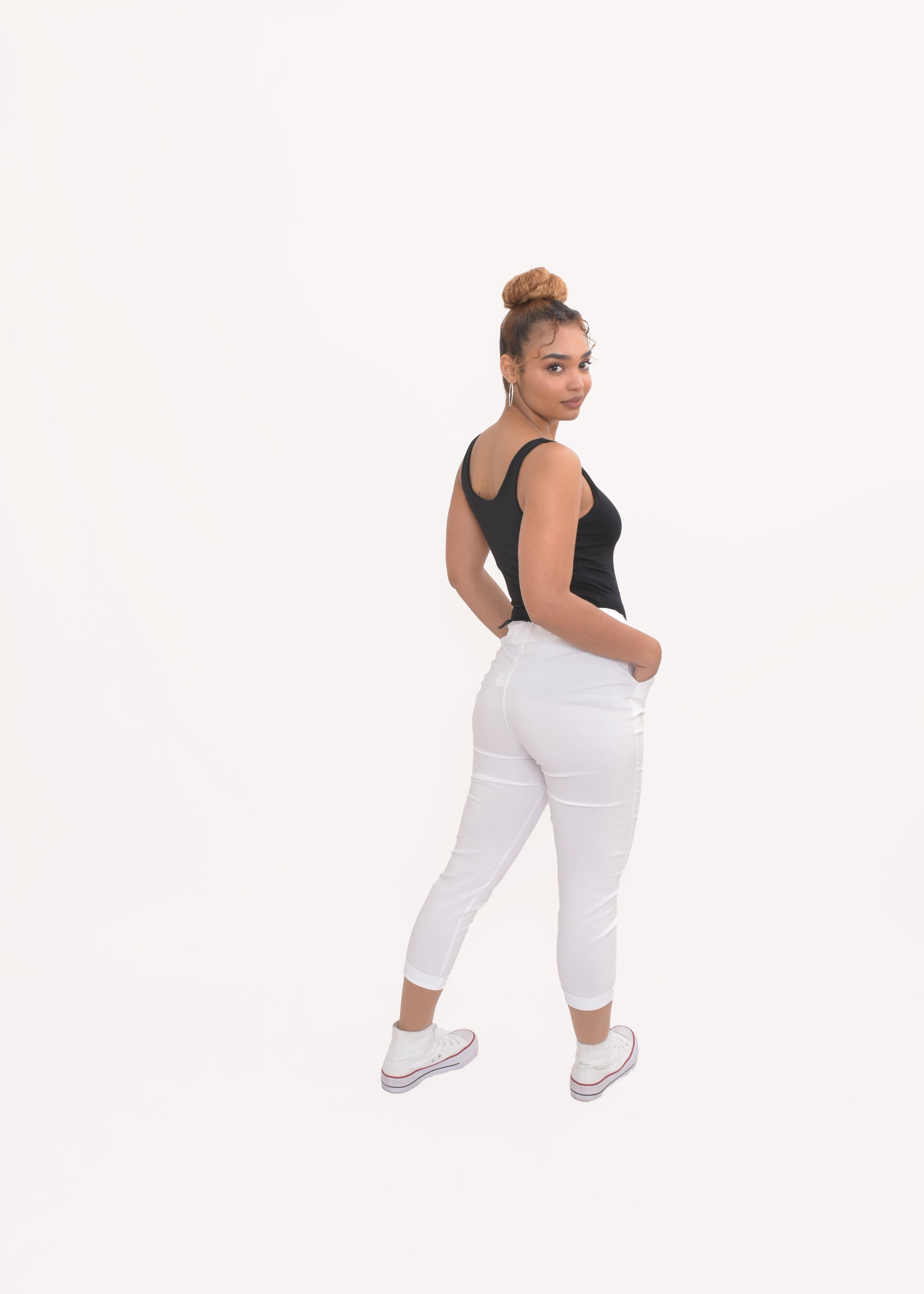 PANTALÓN SPORTY  BLANCO
