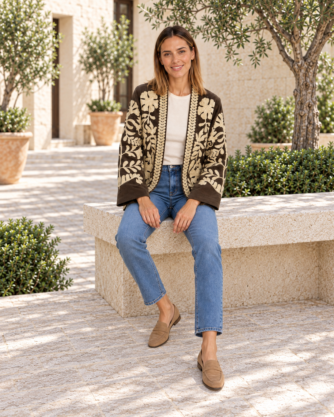 CHAQUETA PANA-MARRÓN