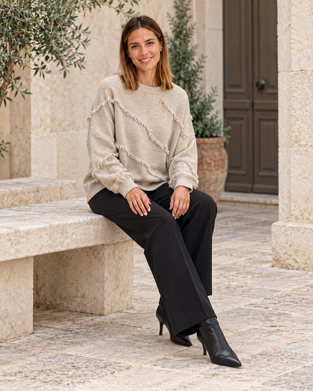 JERSEY  FLECOS-BEIGE