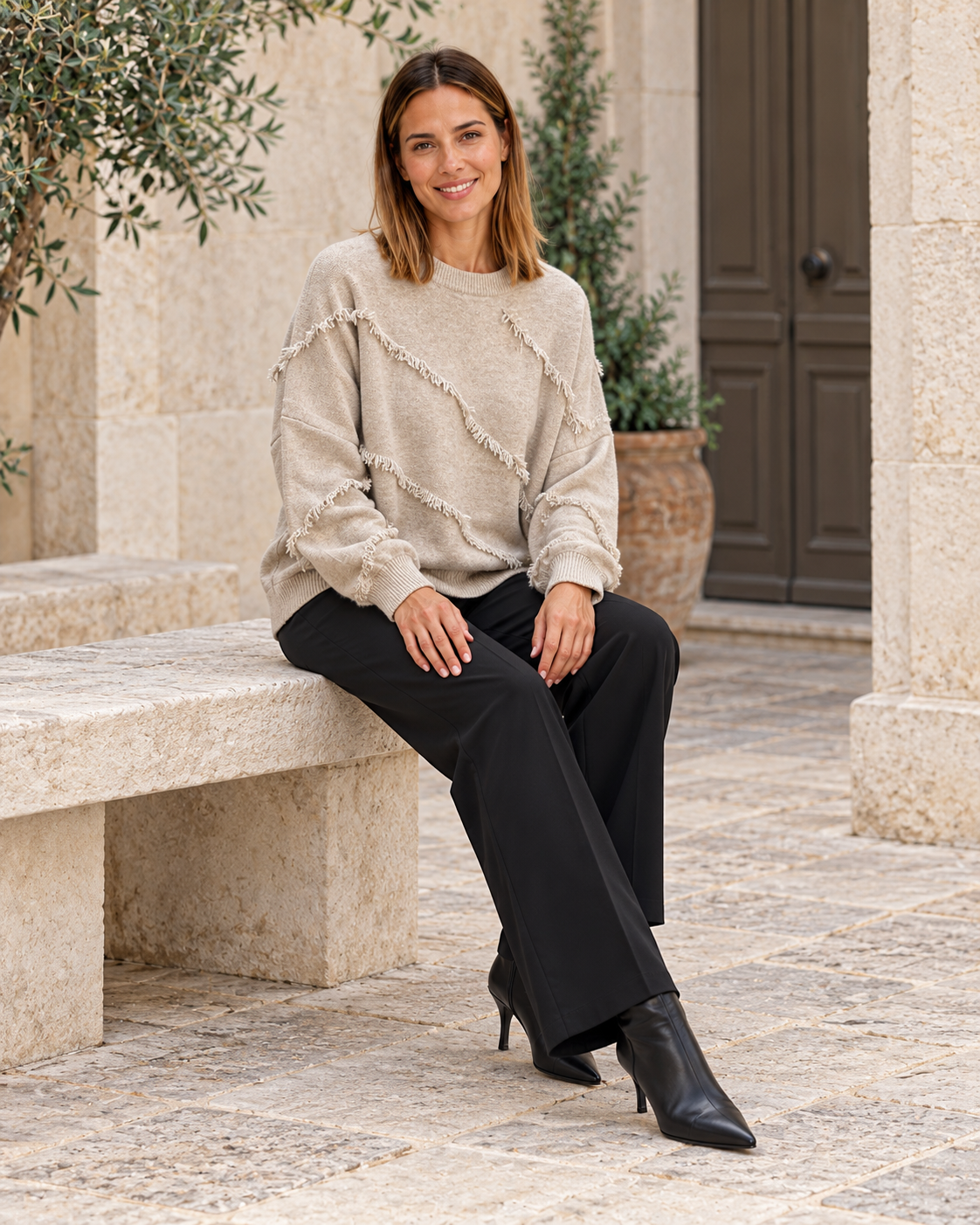 JERSEY  FLECOS-BEIGE
