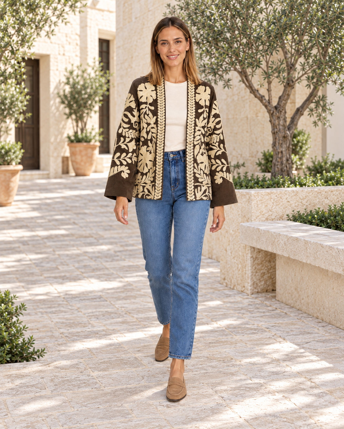 CHAQUETA PANA-MARRÓN