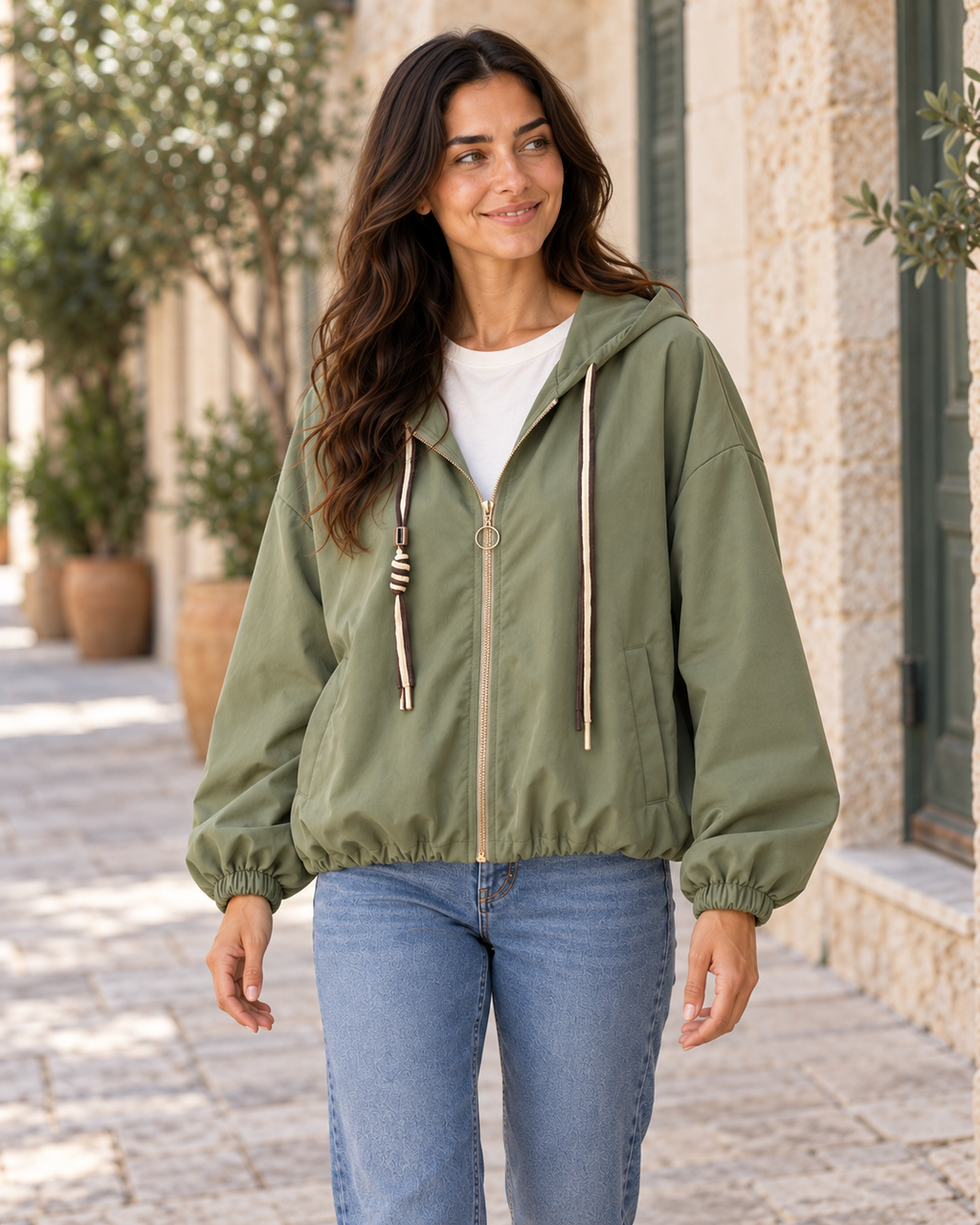 CAZADORA GOM-KHAKI