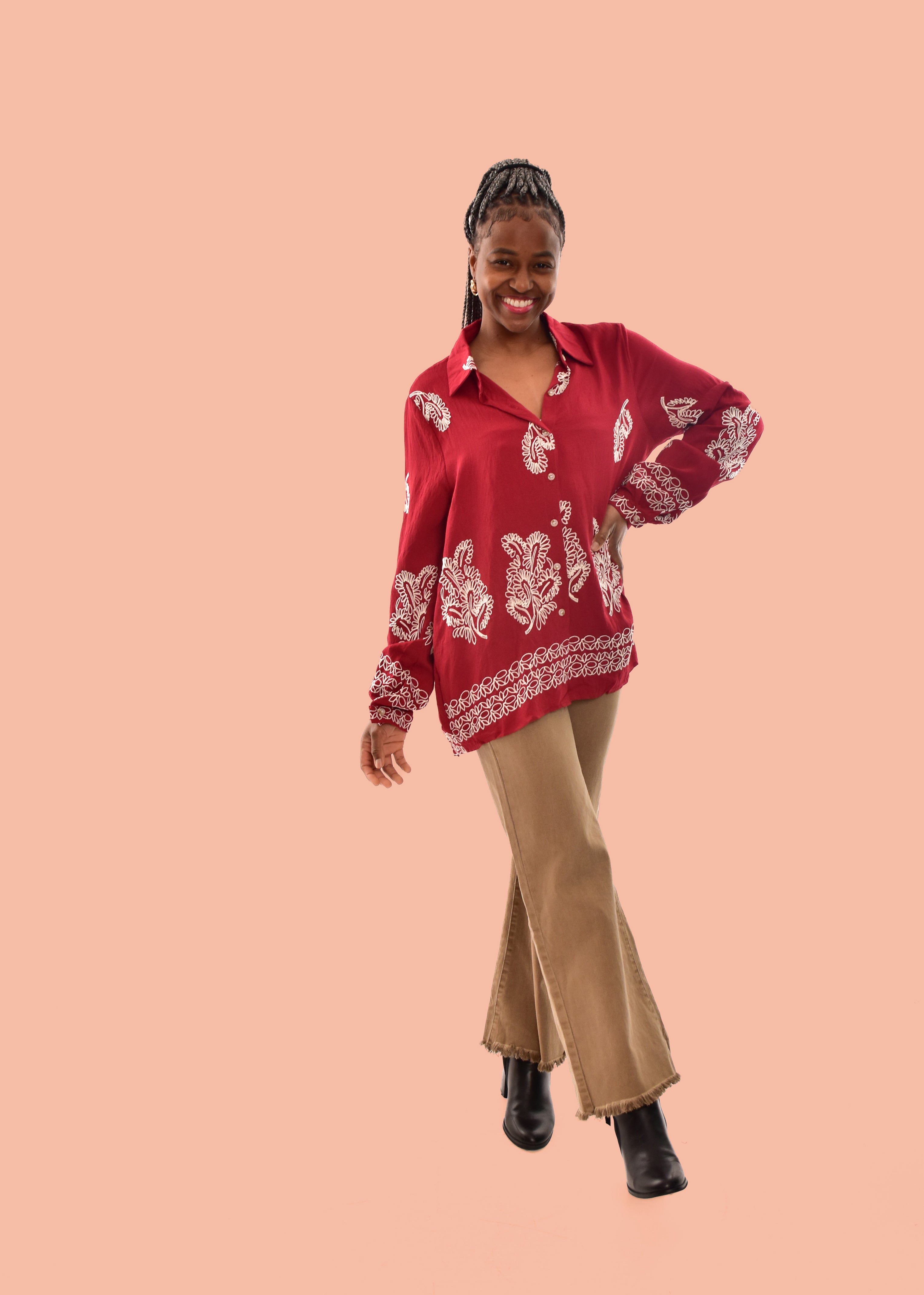 BLUSA GRANATE
