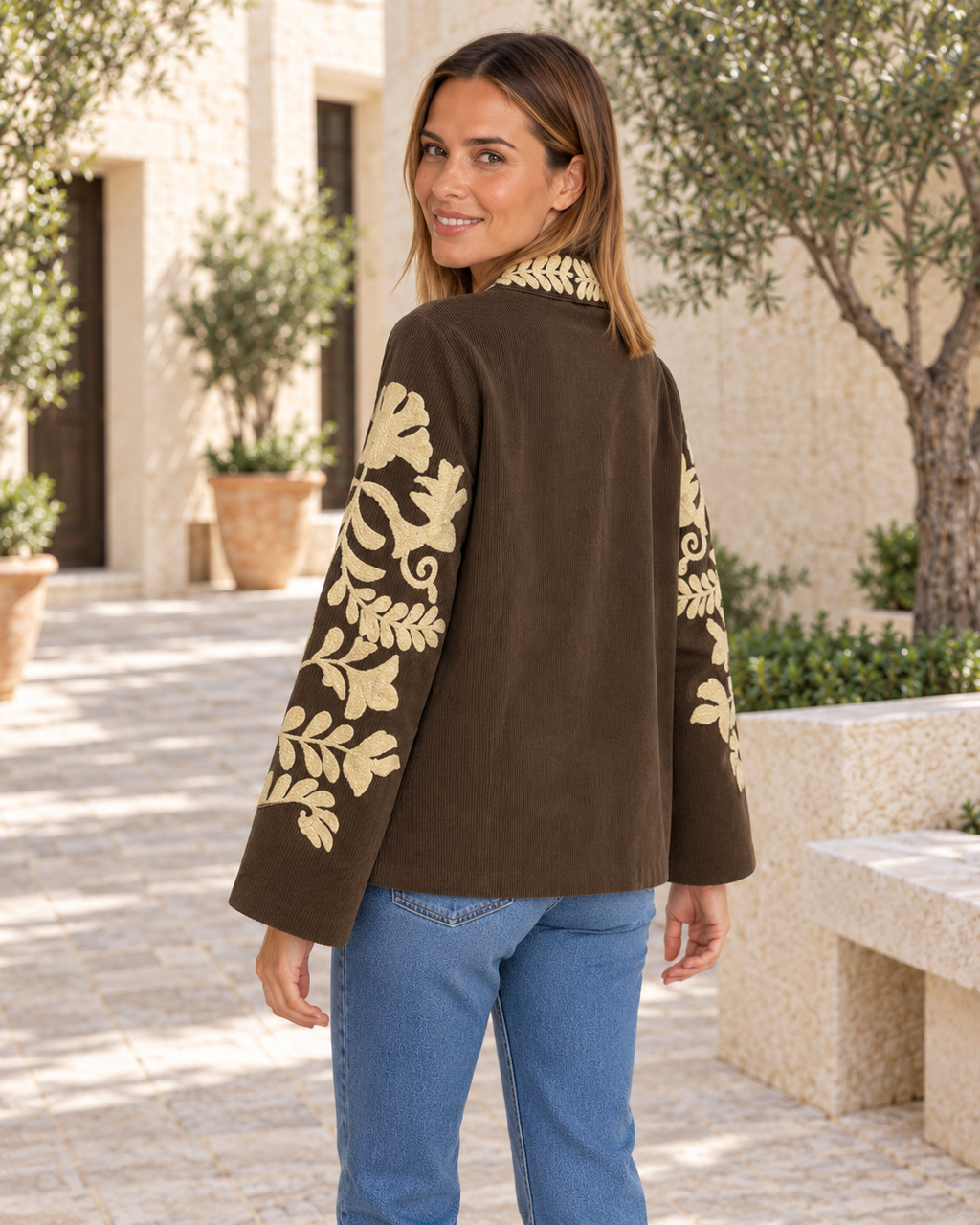 CHAQUETA PANA-MARRÓN