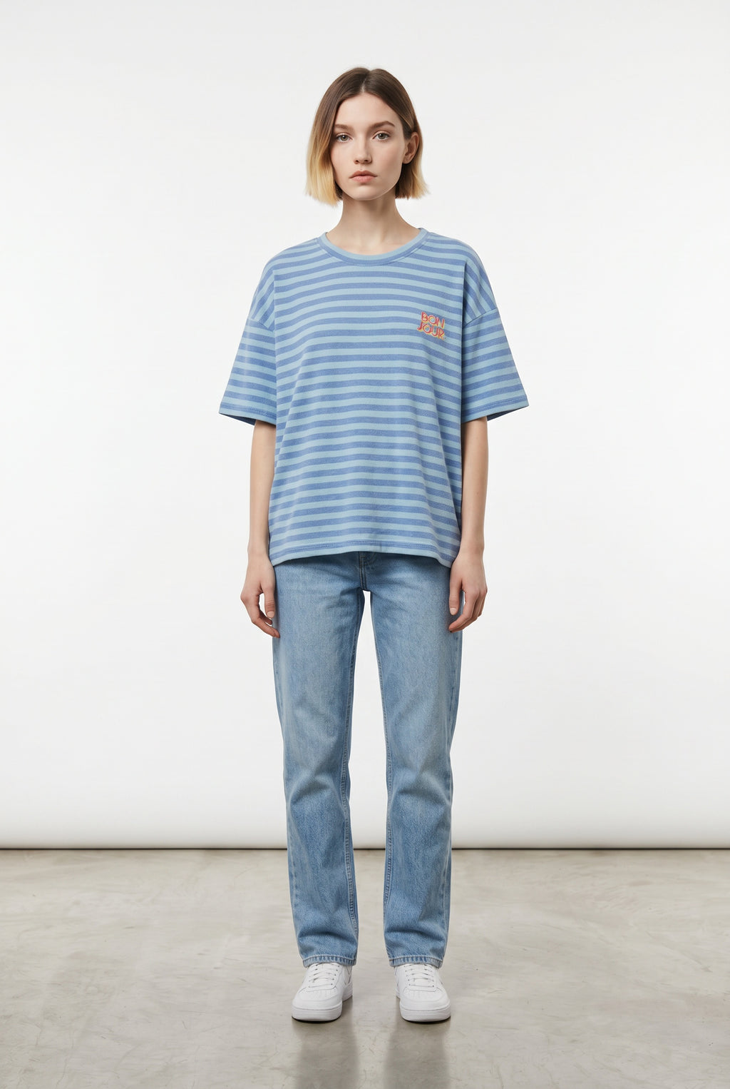 CAMISETA BONJOUR-AZUL C
