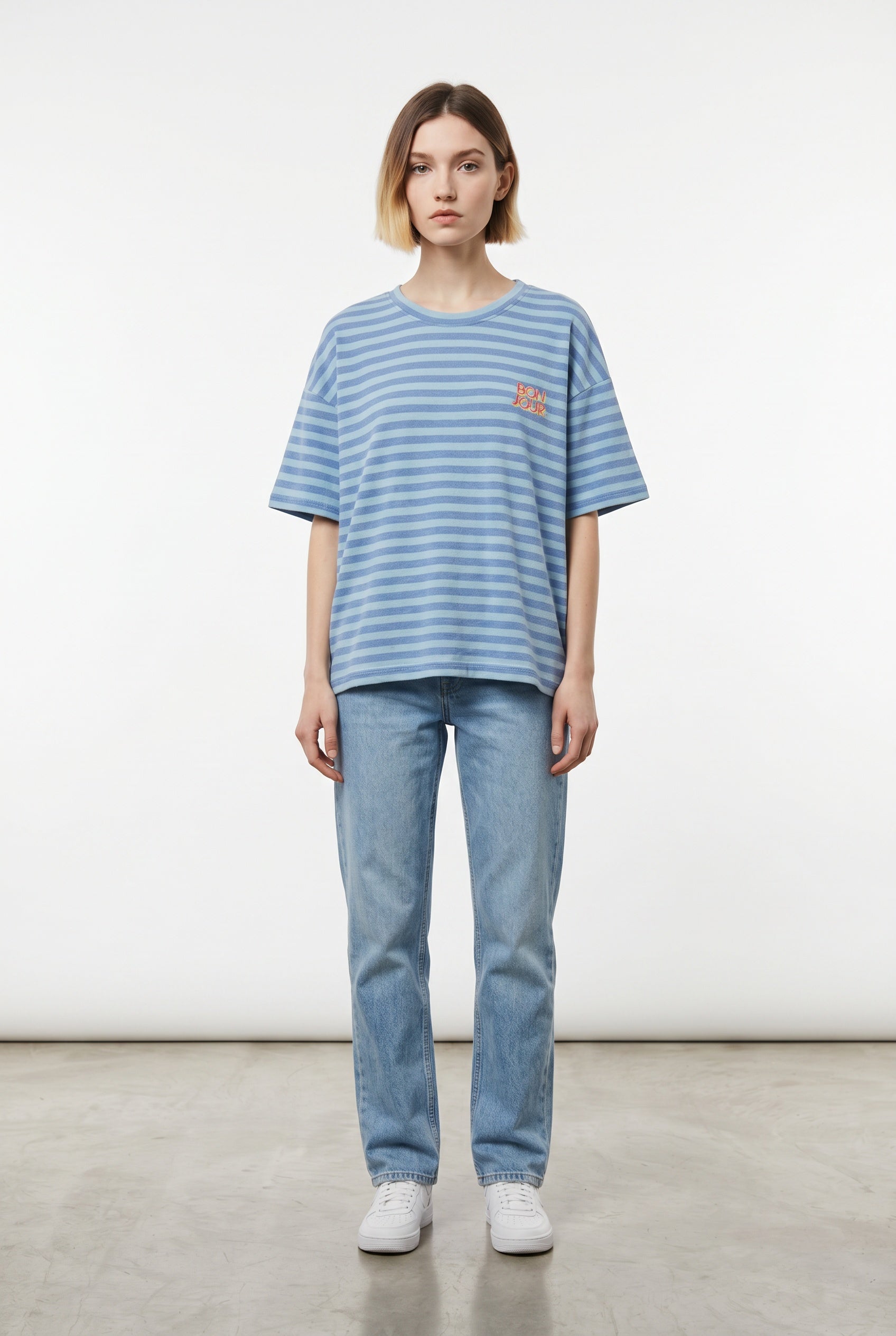CAMISETA BONJOUR-AZUL C