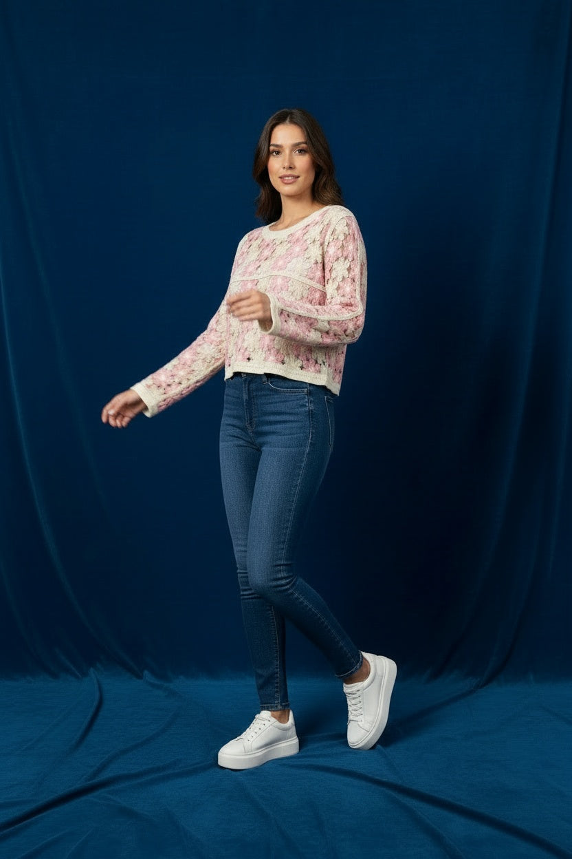 TOP CALADOS-ROSA