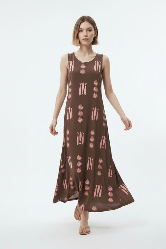 VESTIDO FISH-MARRÓN
