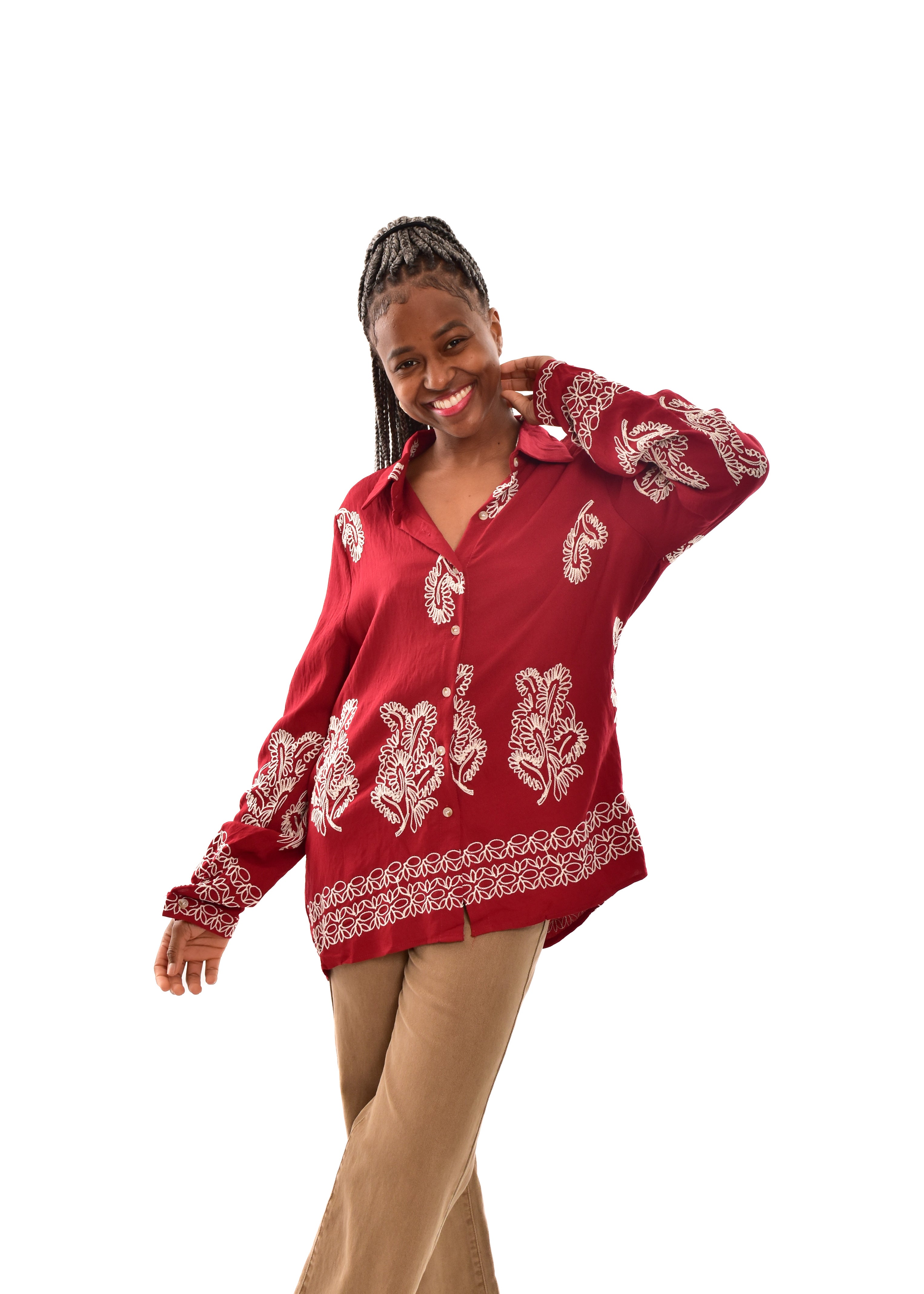 BLUSA GRANATE