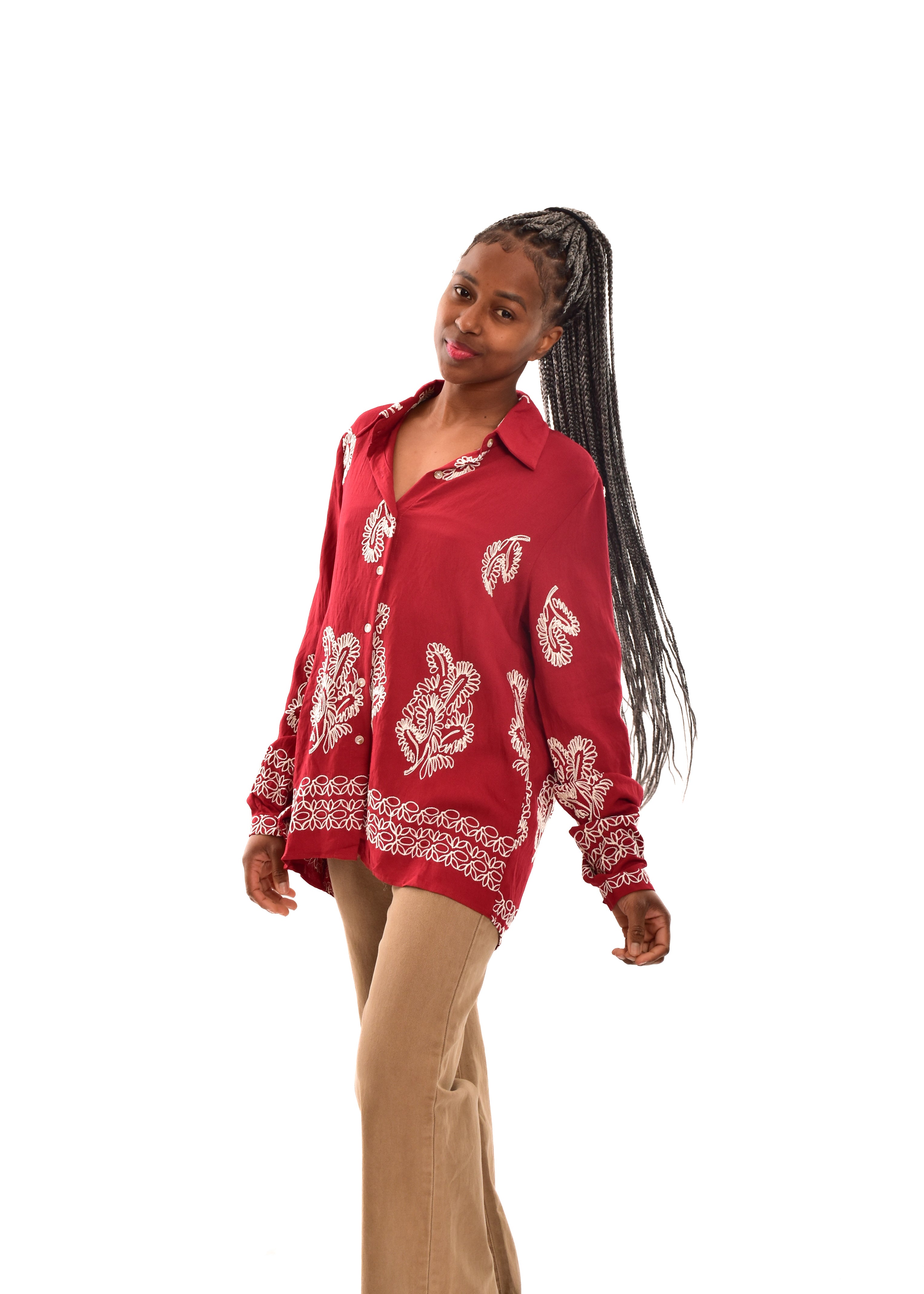 BLUSA GRANATE