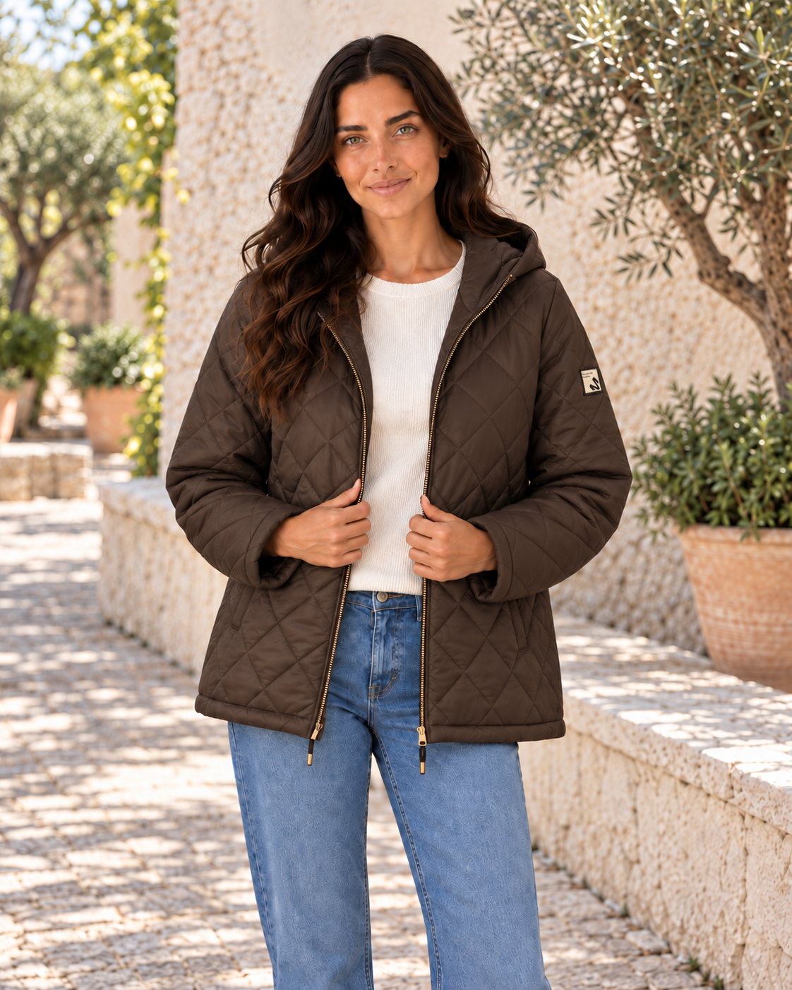 CAZADORA ACOLCHADA-MARRÓN