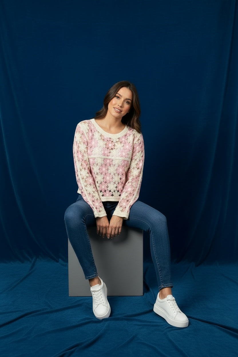 TOP CALADOS-ROSA