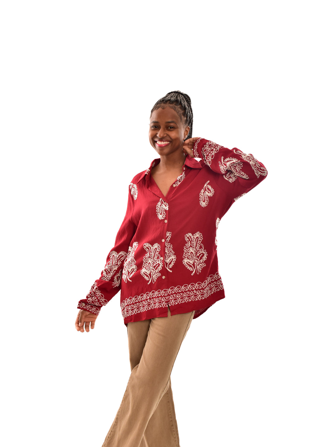 BLUSA GRANATE
