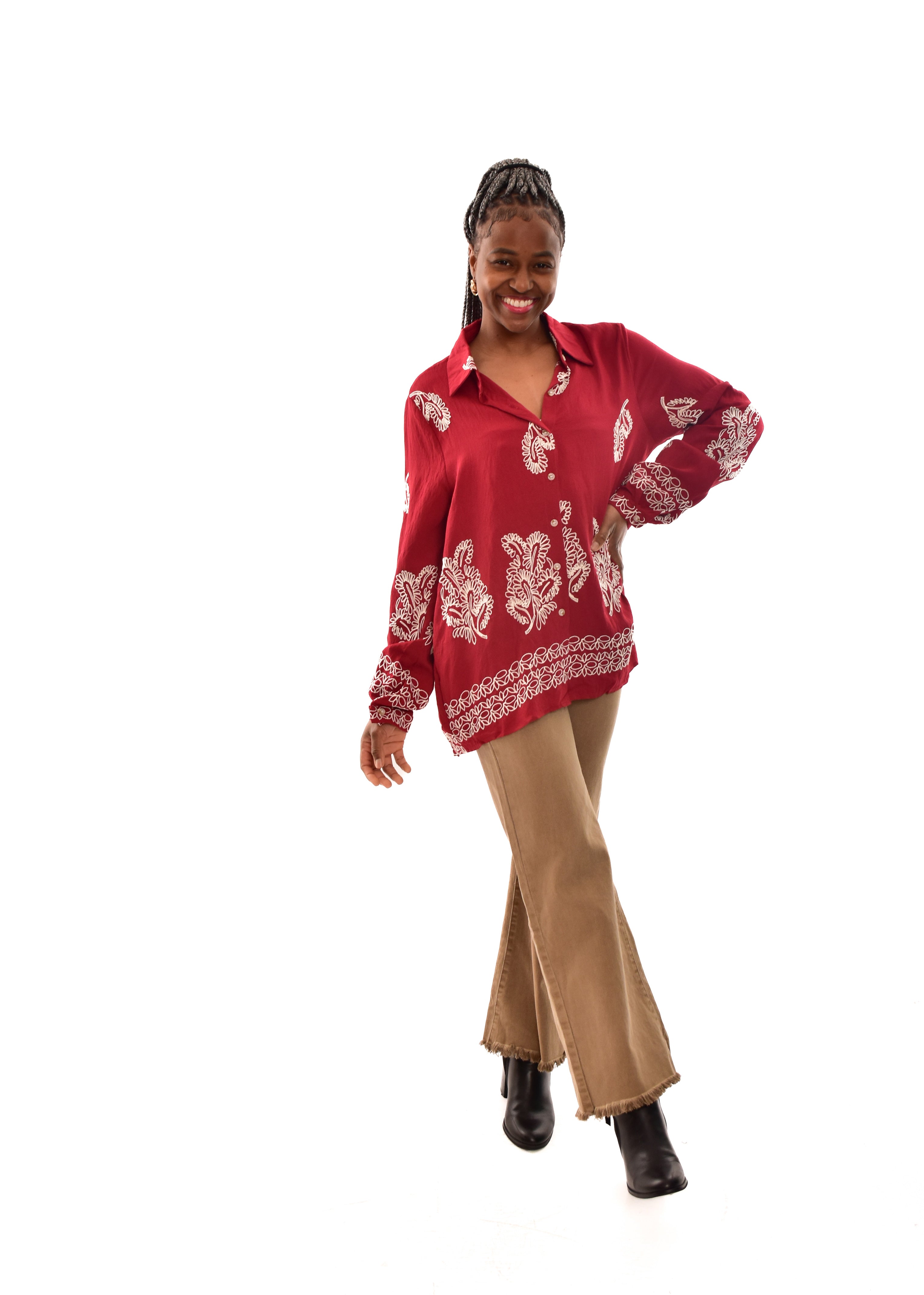 BLUSA GRANATE