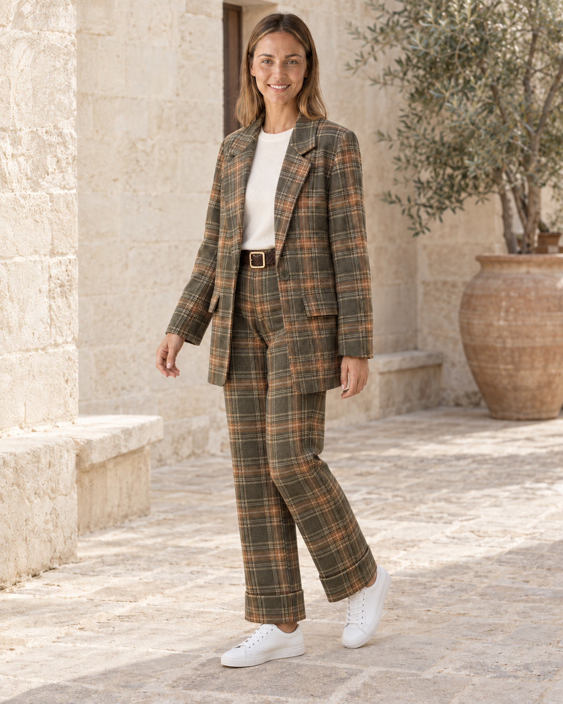 BLAZER CUADROS-VERDE