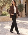 BLAZER ANTELINA TACHUELAS- MARRÓN
