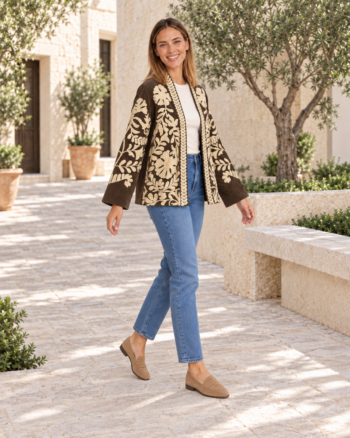 CHAQUETA PANA-MARRÓN