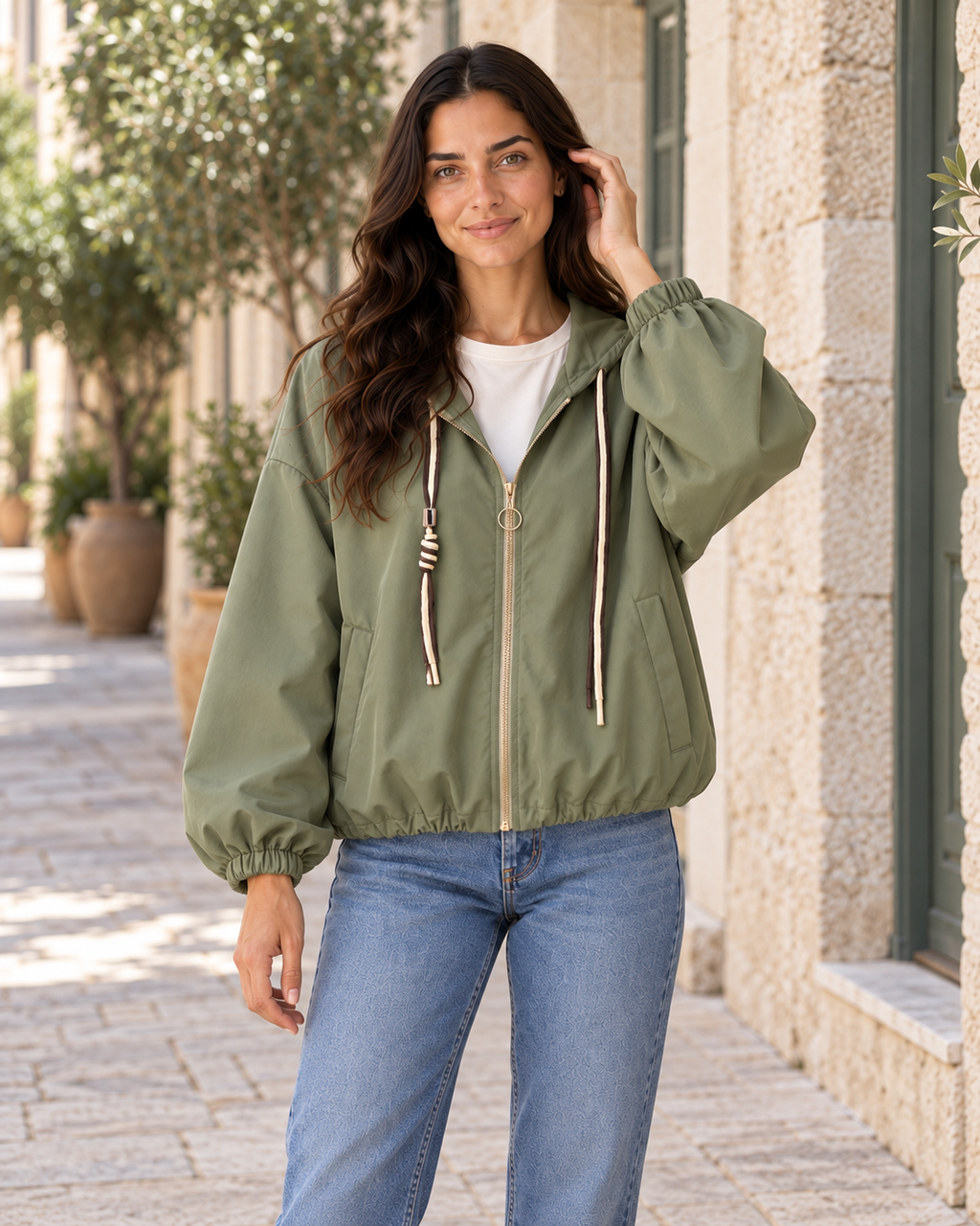 CAZADORA GOM-KHAKI