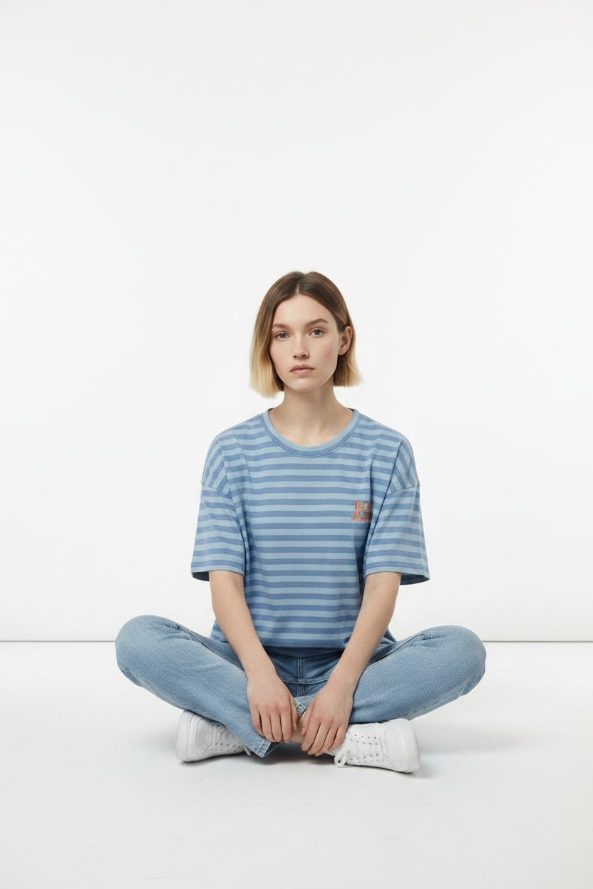 CAMISETA BONJOUR-AZUL C