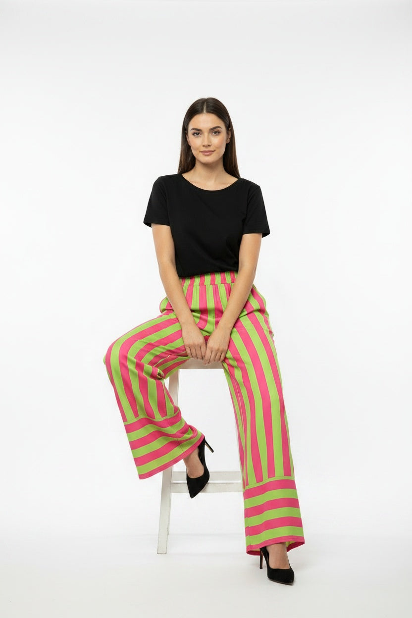PANTALÓN  RAYAS-VERDE