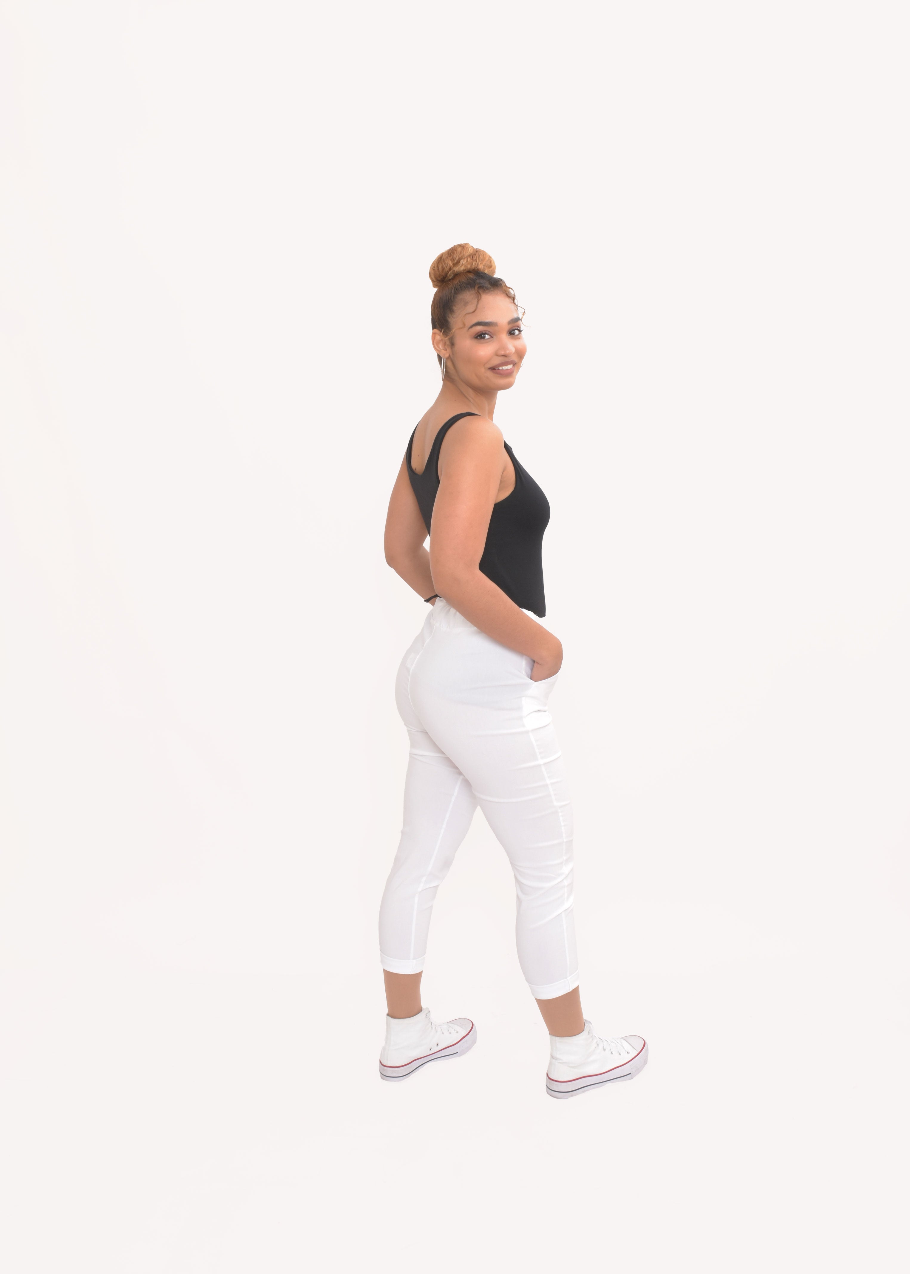 PANTALÓN SPORTY  BLANCO