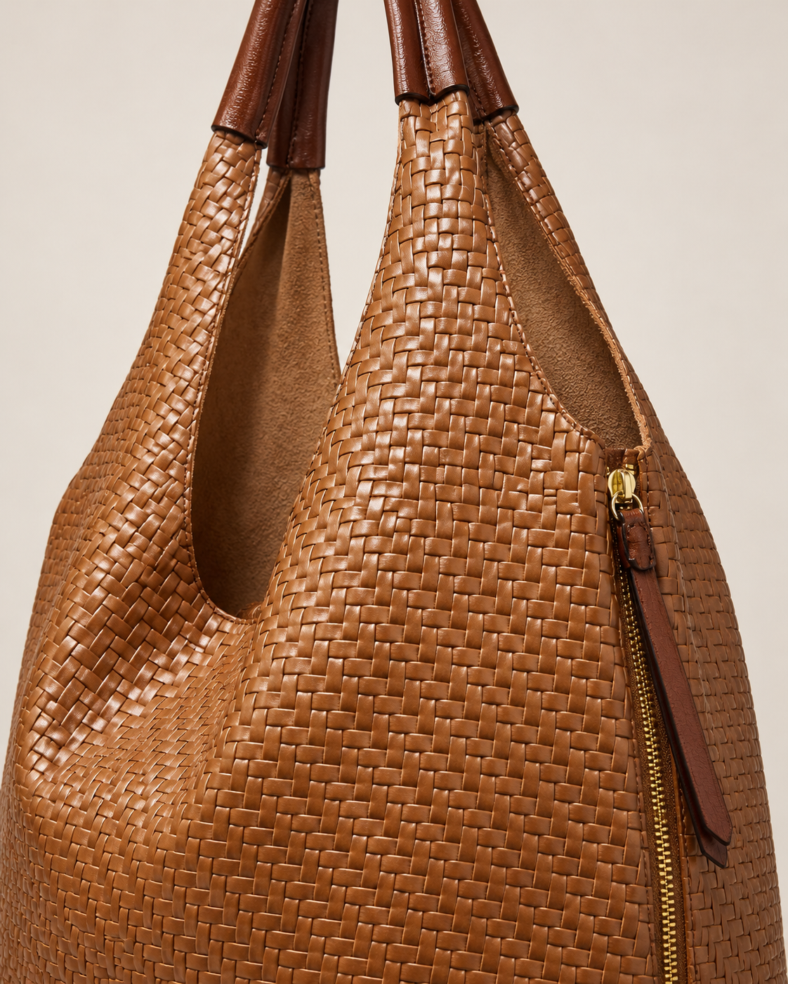 BOLSO POLIPIEL ASA-MARRÓN