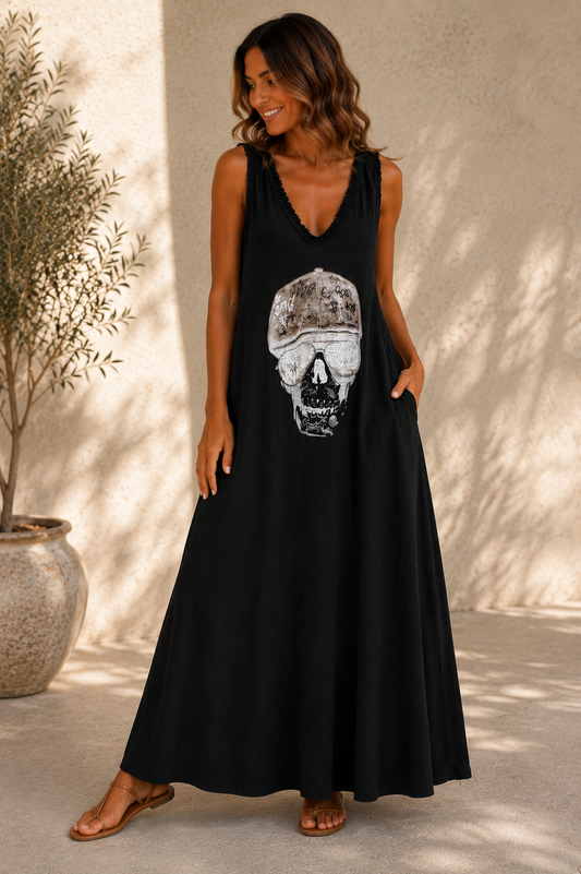 VESTIDO CALAVERA-NEGRA