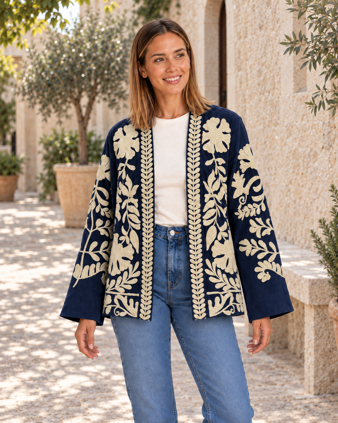 CHAQUETA PANA-AZUL
