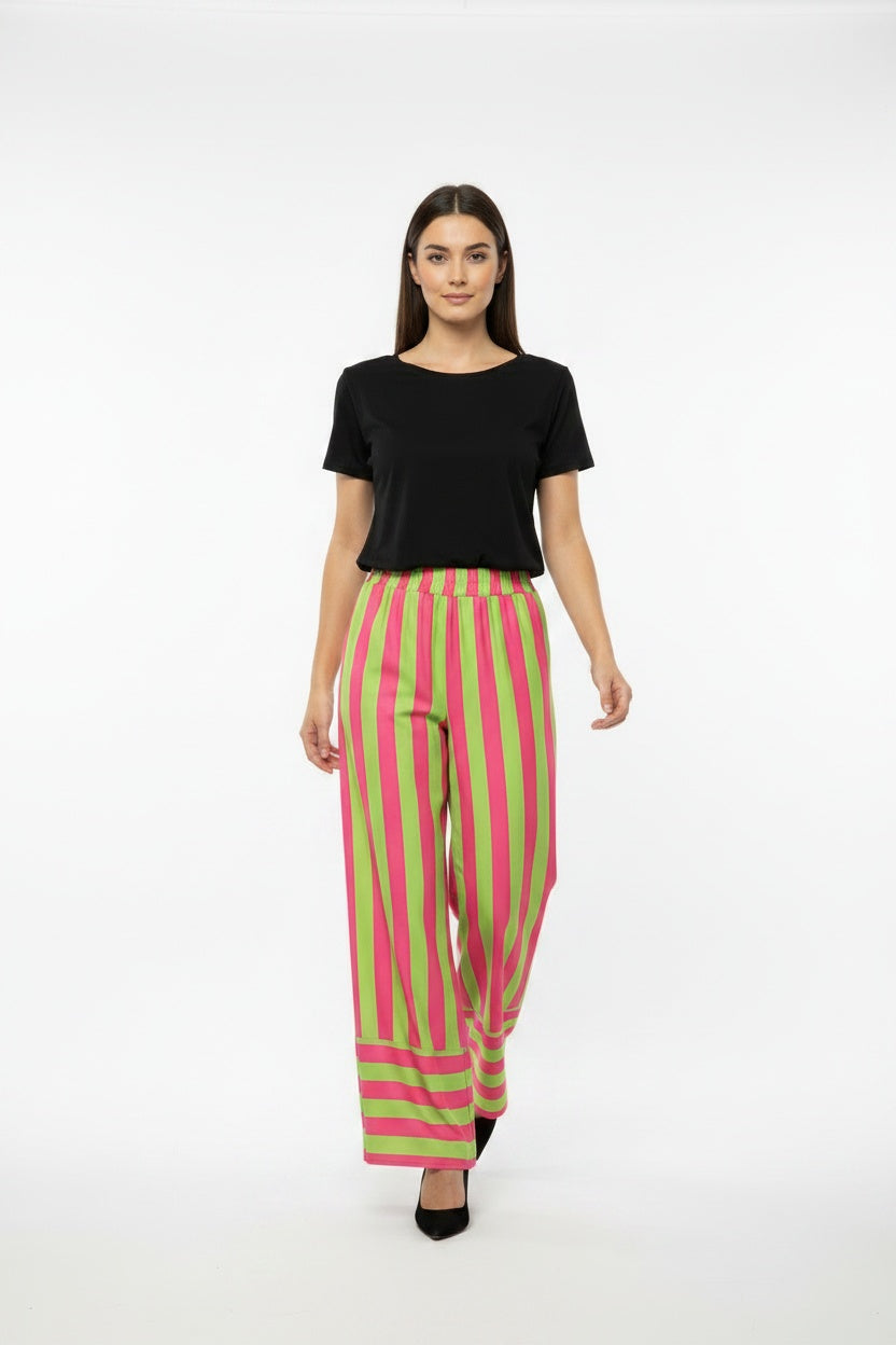 PANTALÓN  RAYAS-VERDE