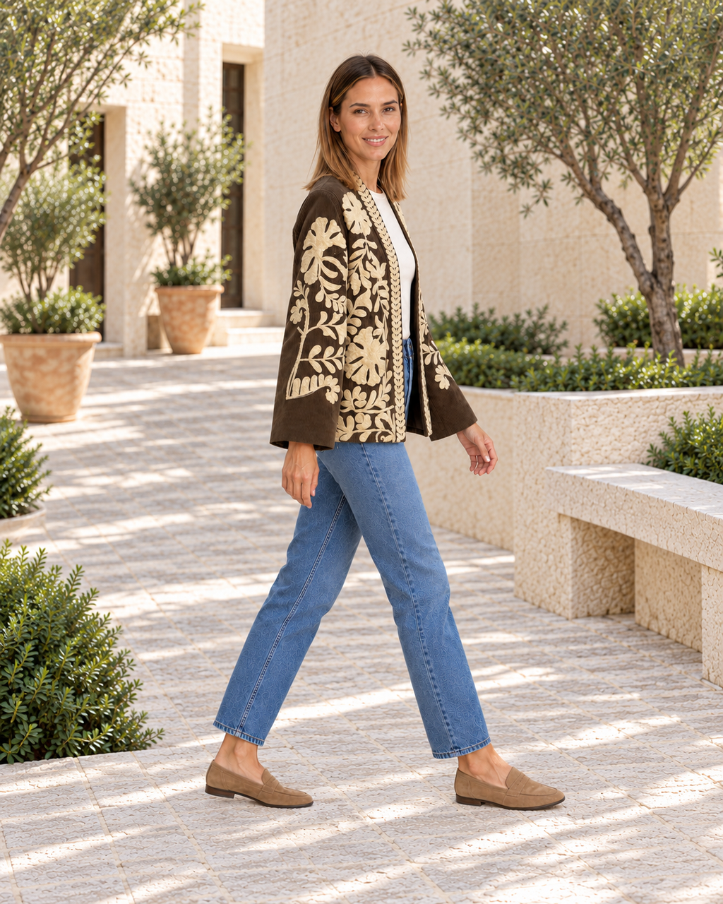 CHAQUETA PANA-MARRÓN