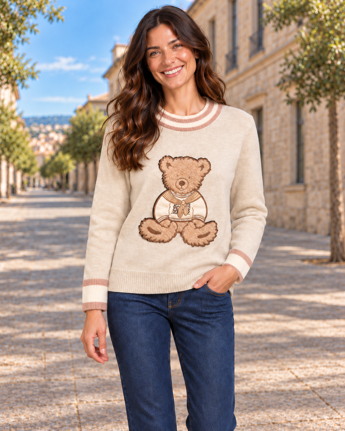 JERSEY TEDY-BEIGE