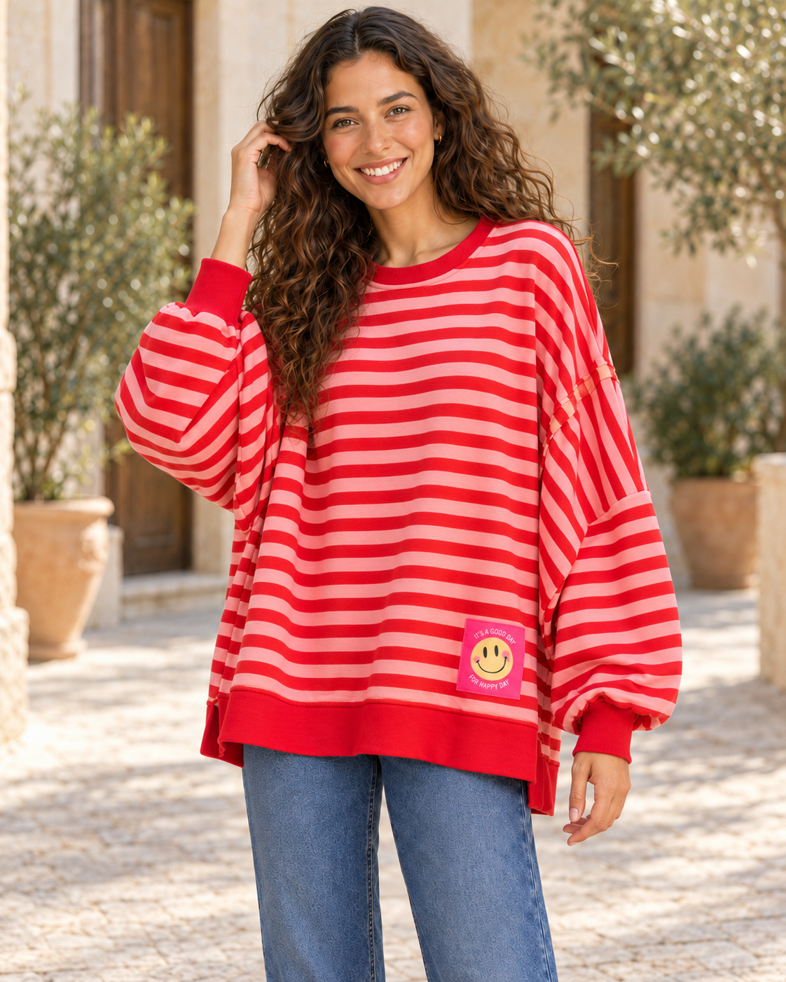 SUDADERA AZARO-ROJA