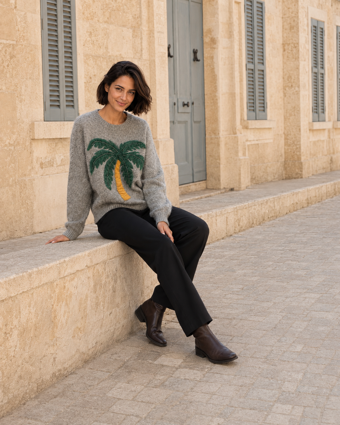 JERSEY PALMERAS-GRIS