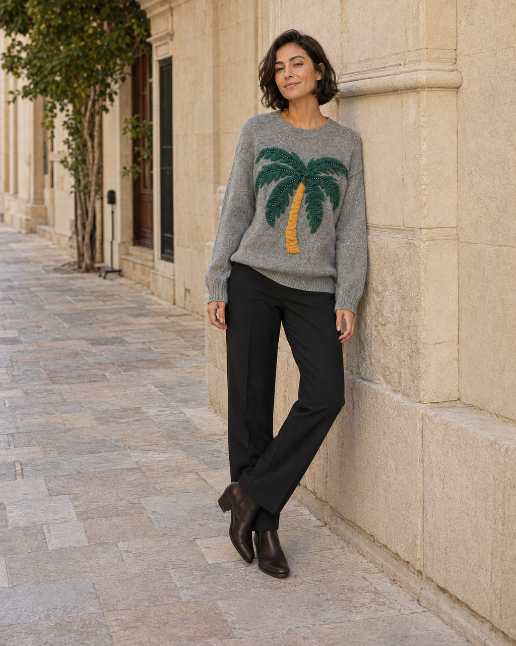 JERSEY PALMERAS-GRIS