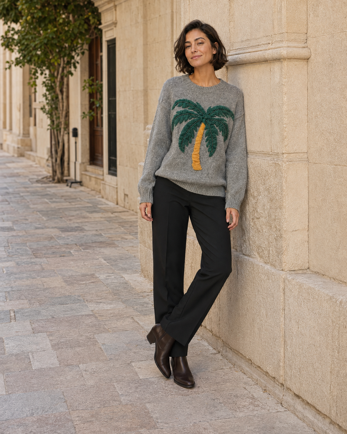 JERSEY PALMERAS-GRIS