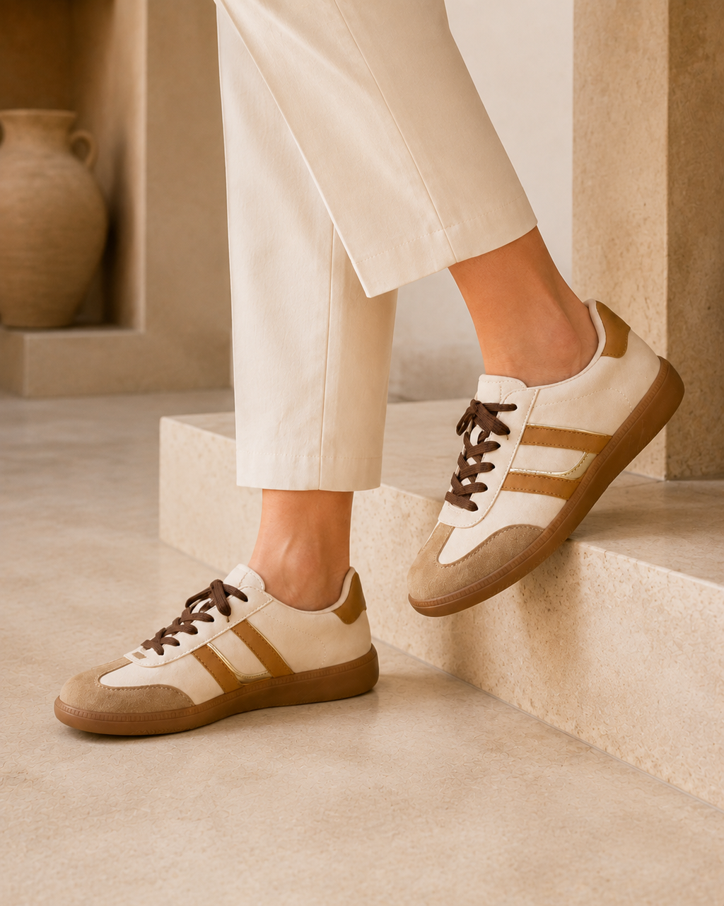 DEPORTIVAS  TT-403-Beige